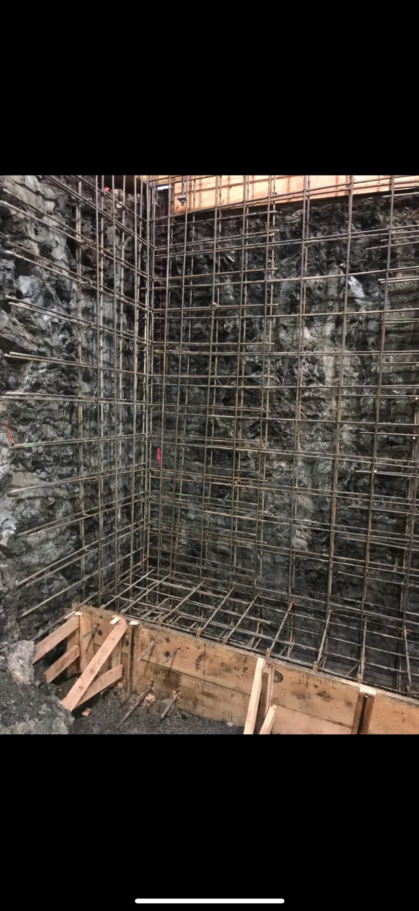 Structural concrete and rebar construction work